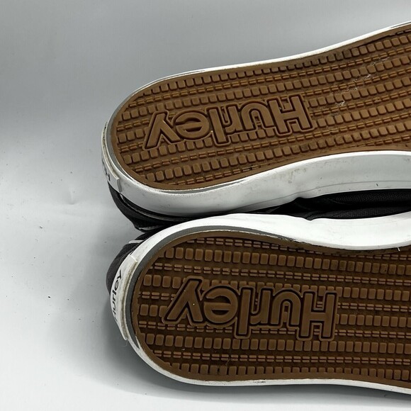 Hurley Mens Arlo Slip On Gray Canvas Size 11 Skateboarding Slip On Shoes Sneaker - Picture 9 of 13